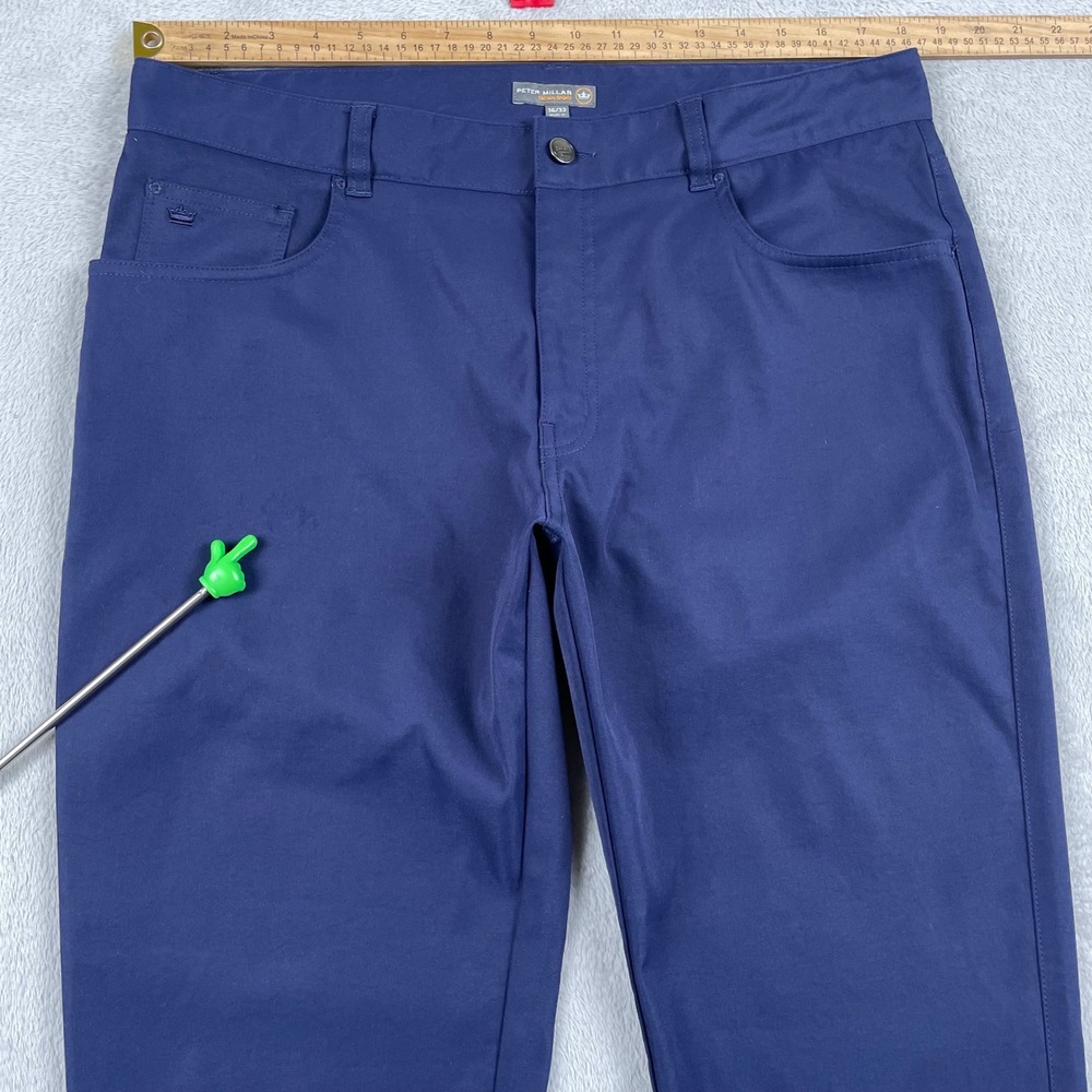 Peter Millar EB66 Pant Mens 36x32 Beige Classic Fit Performance Five Pocket Golf - Picture 6 of 11
